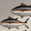 3 Pcs Wooden Fish Wall Art Nautical Coastal Theme Wall Decor Vintage Beach