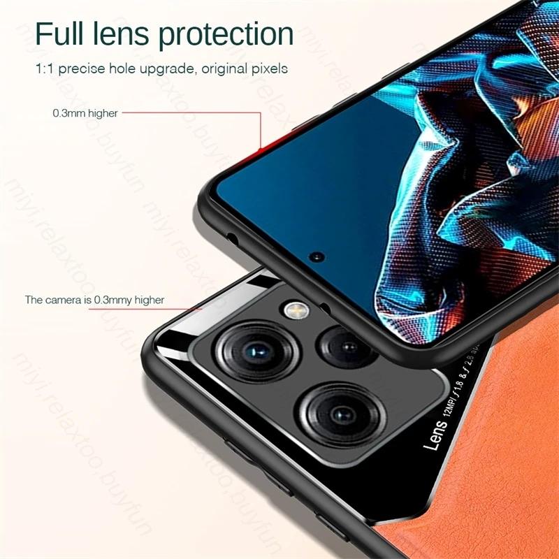 For Xiaomi Poco X5 Pro 5G Back Leather Cover F5 M4 M3 X4 X3 F3 Pro Shockproof Coque F4 Gt X3 NFC M5 M5S C40 Case Car Magnetic
