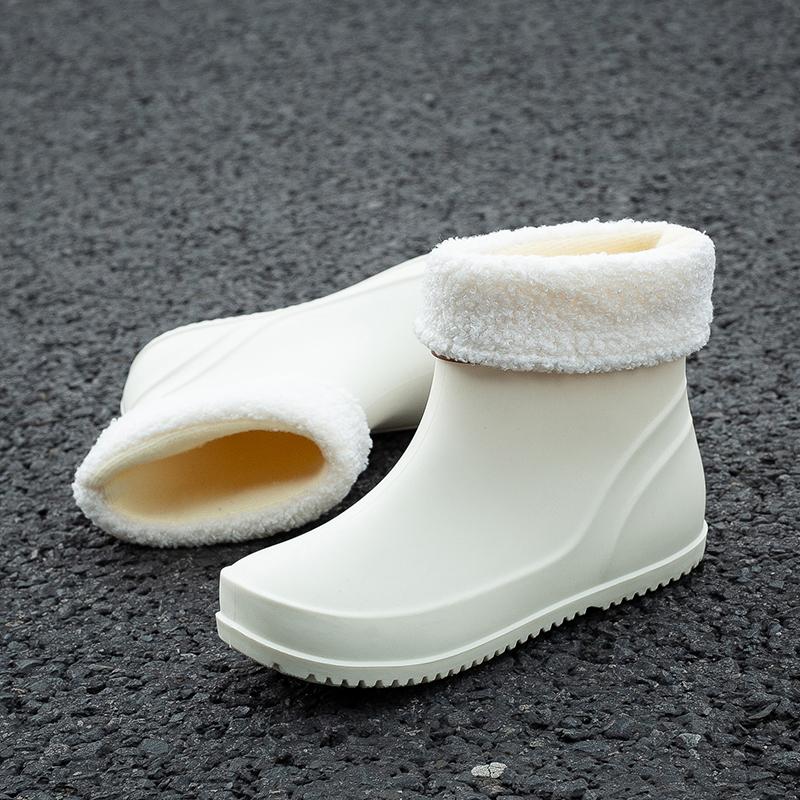 Bottines Imperméables Respirantes en Caoutchouc de Haute Qualité pour la Pluie d'Été et d'Automne avec Semelle Intérieure PVC pour les Orteils et Position Confortable