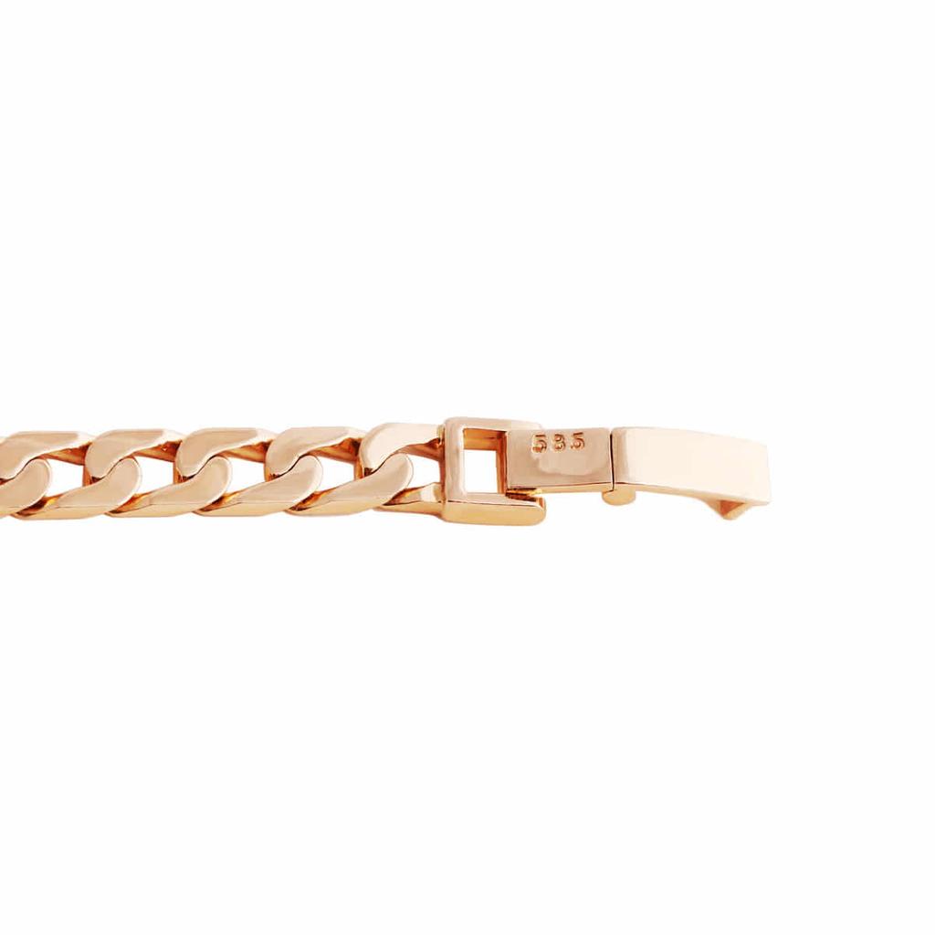 Mezmic [Art Collection] 14K Gold Flat Curve Chain Necklace_Gold Market Price