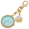 Pocket Watch Keychain Watch Analog Kakao Friends Charm Keychain Watch J Tube Green [Fieldwork] Women's KKO002-4