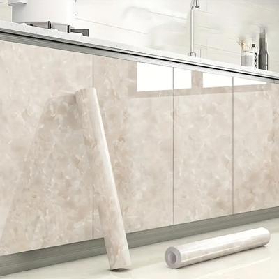 Modern Marble Pvc Do-It-Yourself Self Adhesive Wall Cover Decors Bathroom Kitchen Cabinets Wall Contact Paper Vinyl Water-Repellent Wall Stickers