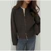 Knit Solid Color Women Cardigan Loose Long Sleeve Zipper Female Sweater Casual Autumn Winter O Neck Straight Female Overcoat