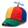 Windmill Dragonfly Rainbow Sun Cap Funny Adventure Dad Hat Snapback Hat Helicopter Propeller Design for Kids Boys Girls Adult