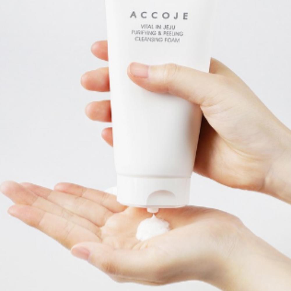 ACCOJE Vital In Jeju Purifying & Peeling Cleansing Foam 150ml