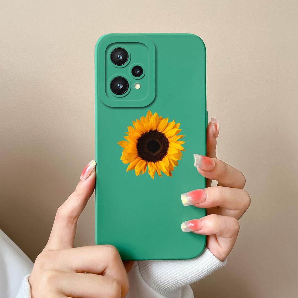 Mini Panda Case For Realme 9 Pro Plus Candy Painted Soft Cover For Oppo Realme9 Lens Protection Liquid Silicone Phone Shell Capa