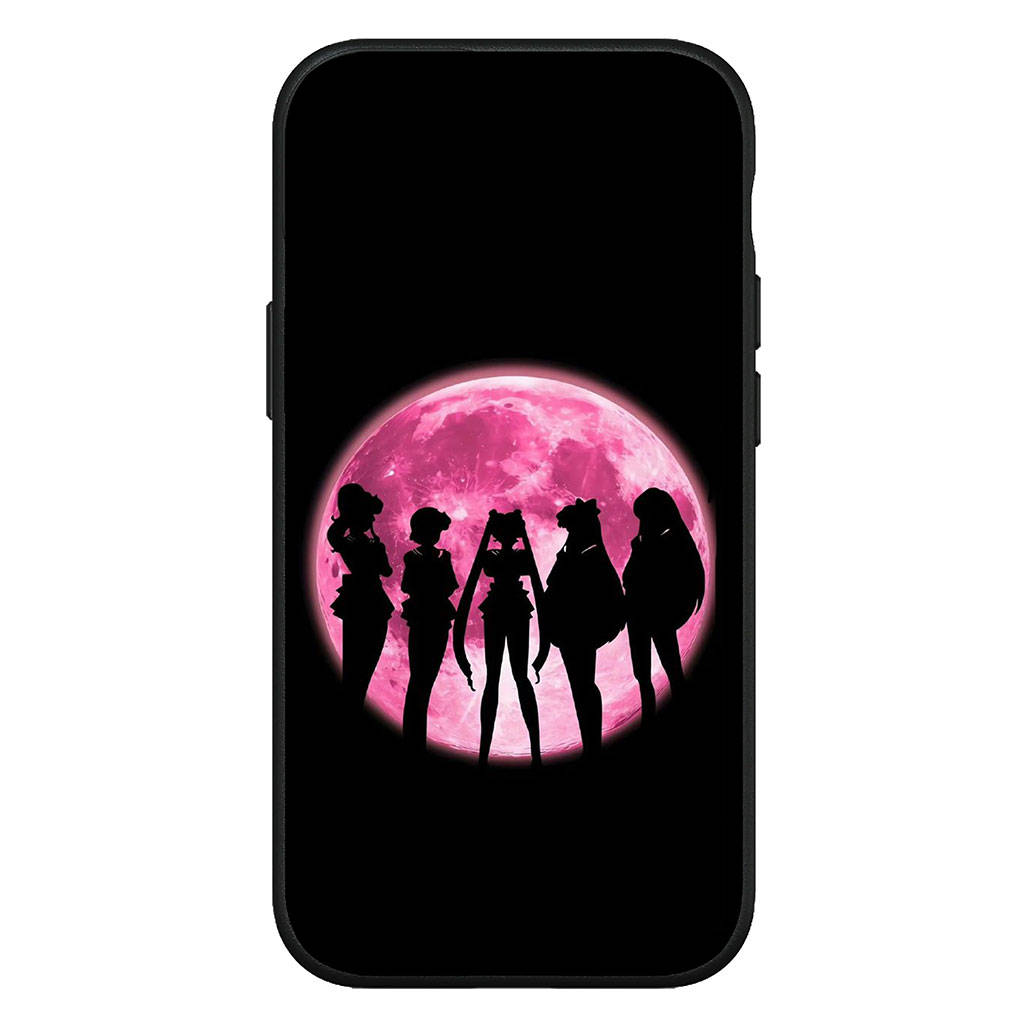Hülle für iPhone 16 15 Xiaomi Redmi Note 14 13 12 11 Pro Max X 8 16e Samsung Galaxy S25 S24 S23 Moto OPPO Huawei Katze Sailor Anime Moon Niedliche Handyhülle
