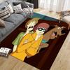 Χαλί Τετράγωνο Κλασικό Στοιχείο Scooby-Doo, Αντιολισθητικό Πατάκι Δαπέδου για Υπνοδωμάτιο, Τέλειο Δώρο για Φανατικούς.chl