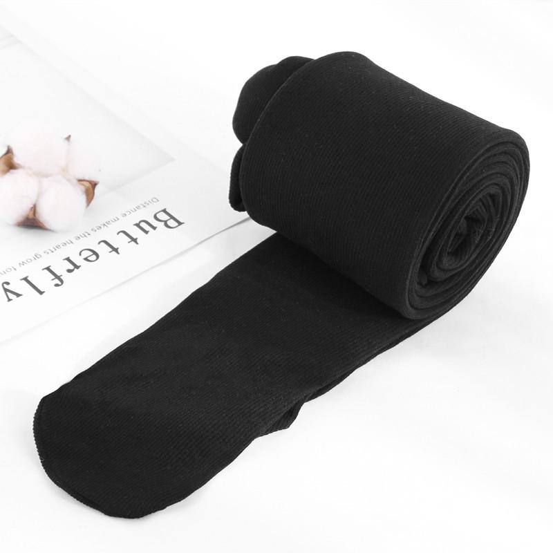 2024 Spring/Autumn Women's High-Waist Stripe Cotton Leggings with Cashmere and Micro-Pressure Ribbed Socks
