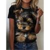Animal Dog 3d Print T-shirt Women Fashion Oversized T-shirts Short Sleeve Tops Tees Anime Kawaii T Shirt Children Clothing Cat