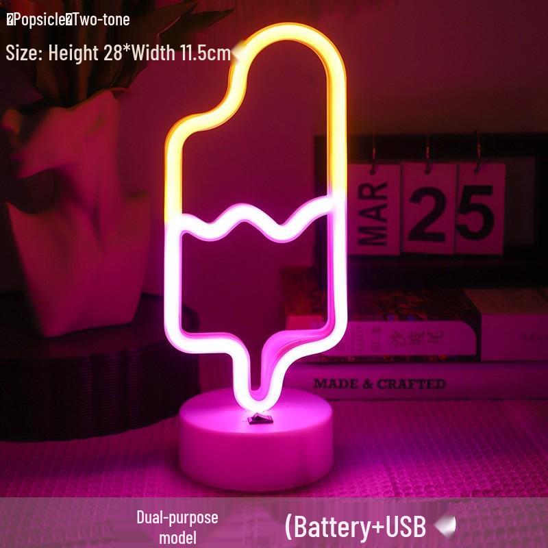 Neon Kaktus & Flamingo LED Licht für Feiertagsdekorationen