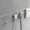 10/20Pcs Wall Mounted Storage Hooks Cord Holder Transparent Easy To Install Adhesive
