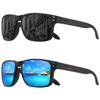 Retro Sunglasses for Men Women UV400 Protection Trendy Rectangular Frame for Traveling Driving Fishing Fashion