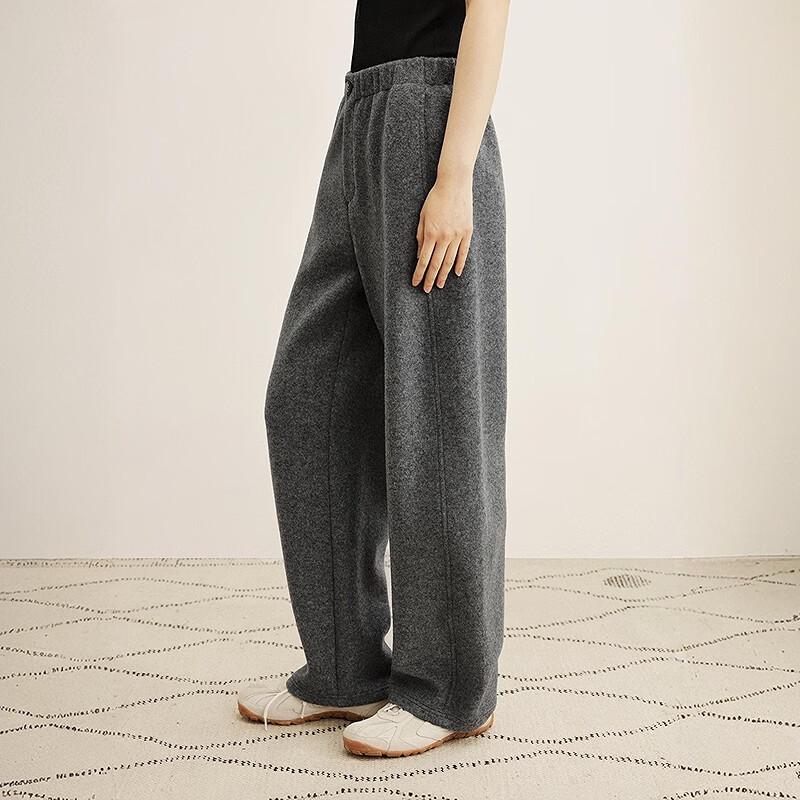 Less 2025 Winter Merino Wool Straight-Leg Trousers