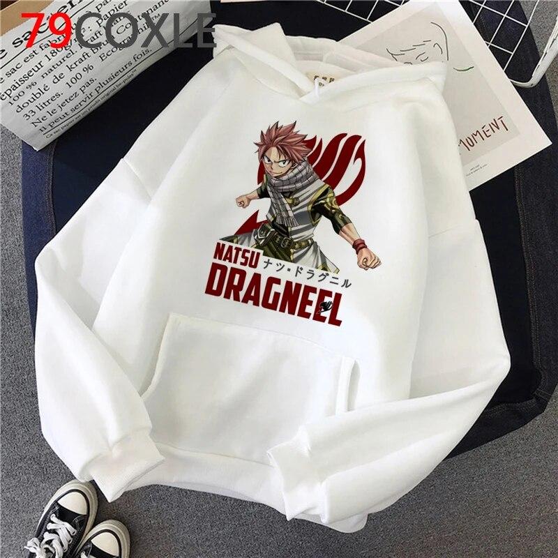 Hot Japanese Anime Fairy Tail Hoodies Women Kawaii Winter Clothing Harajuku Cartoon Graphic Streetwear Unisex Sweatshirts Female Unisex