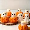 Easy Releases Silicone Mould for Halloweens Candle Pumpkin Specters Designs Crafting Supplies