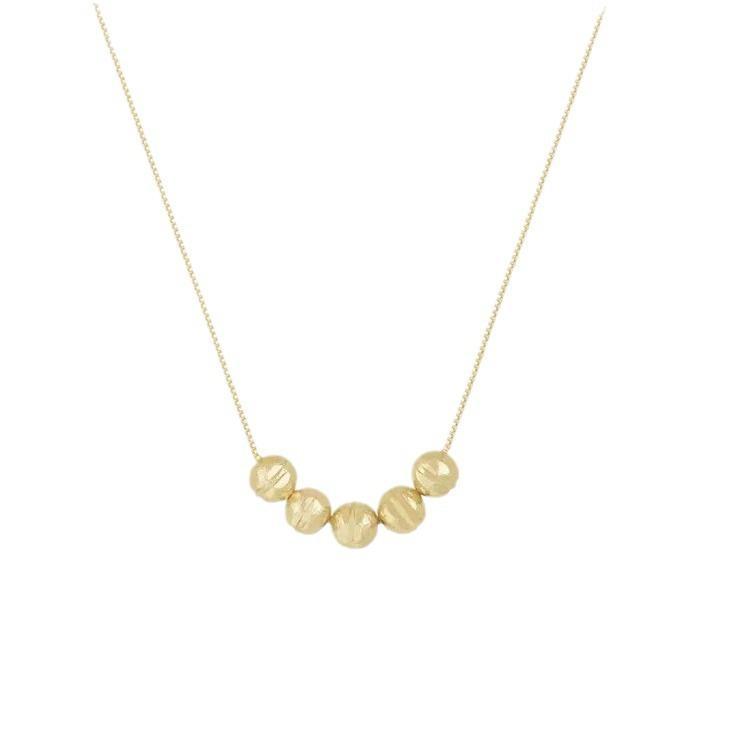 Collier de perles porte-bonheur pour femme, chaîne de clavicule légère et polyvalente, de qualité supérieure
