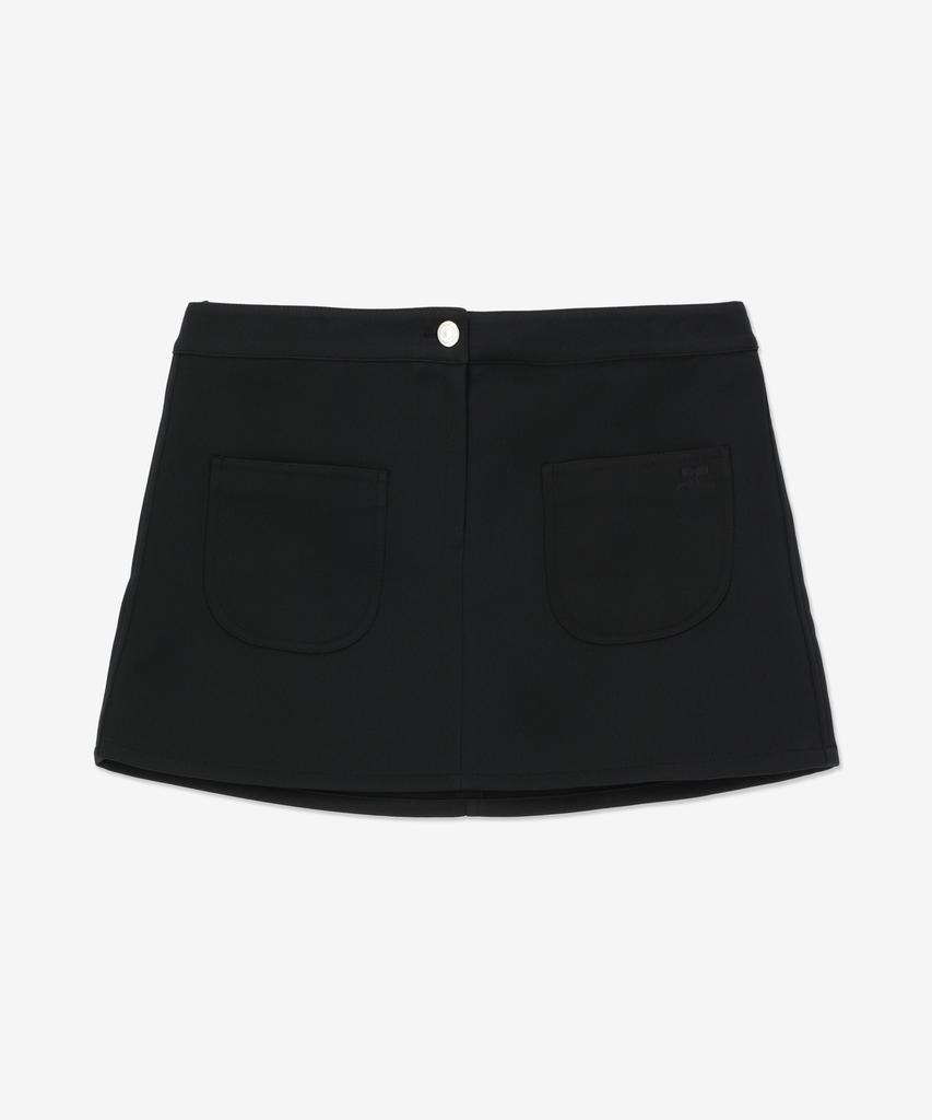 Curege Two-Pocket Twill Mini Skirt - Black / Vescju188Pl00079999