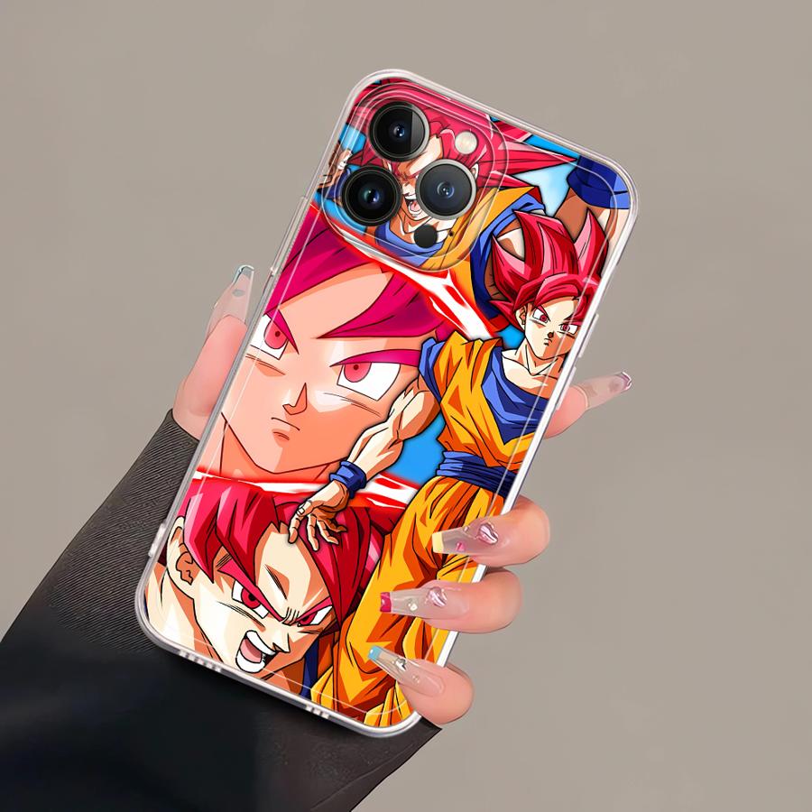 D-Dragons Ball Anime Case for iPhone 17 Pro Max 12 Mini 16 15 Air 7 8 XS Max 14 Plus 11 13 Pro XR Soft Phone Cover
