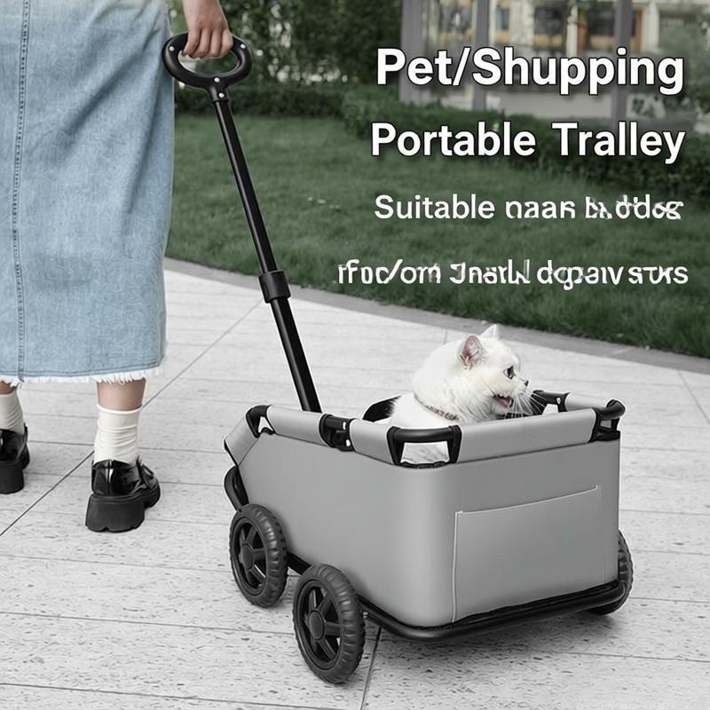Pet Stroller for Dogs To Go Out Foldable Lightweight Small and Medium-sized Dog Stroller for Walking Dogs