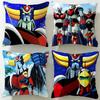 Classic Mecha Anime UFO Robo Grendizer Cushion Cover Soft & Easy-Wash Pillow Case – Versatile for Couch, Bed, Travel and Office
