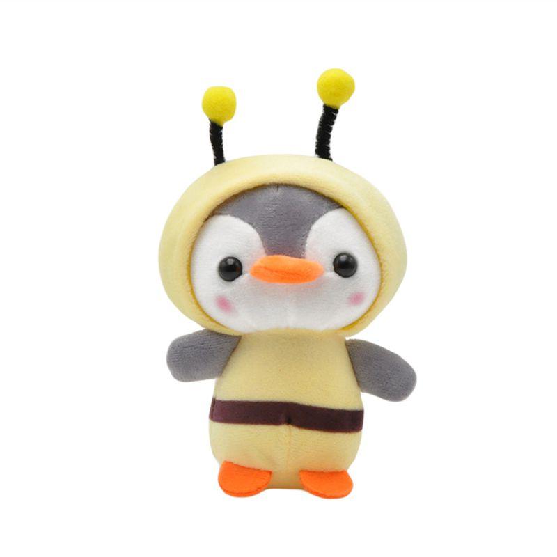 Penguin Plush Toy Keychain Pendant Keyring Stuffed Doll Animal For Car Or Office Decoration