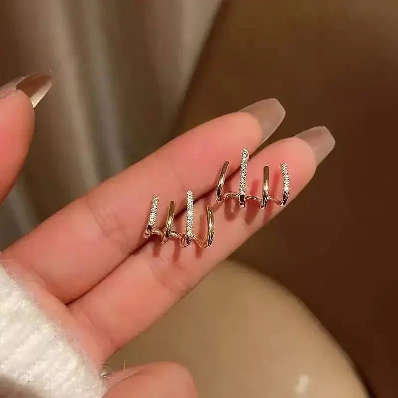 Mode Exquisite Strass Spinnenbeine Dekor Ohr Manschette Ohrring für Frau Ankunft Weihnachtsgeschenk Ohrstecker Ohrringe für Damen