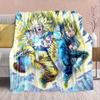 Dragon Ball Anime Flanelinis pledas - Minkštas šiltas Puikiai tinka sofai, patalynei, stovyklavimui, kelionėms, biurui, namų dekoravimui -QJY