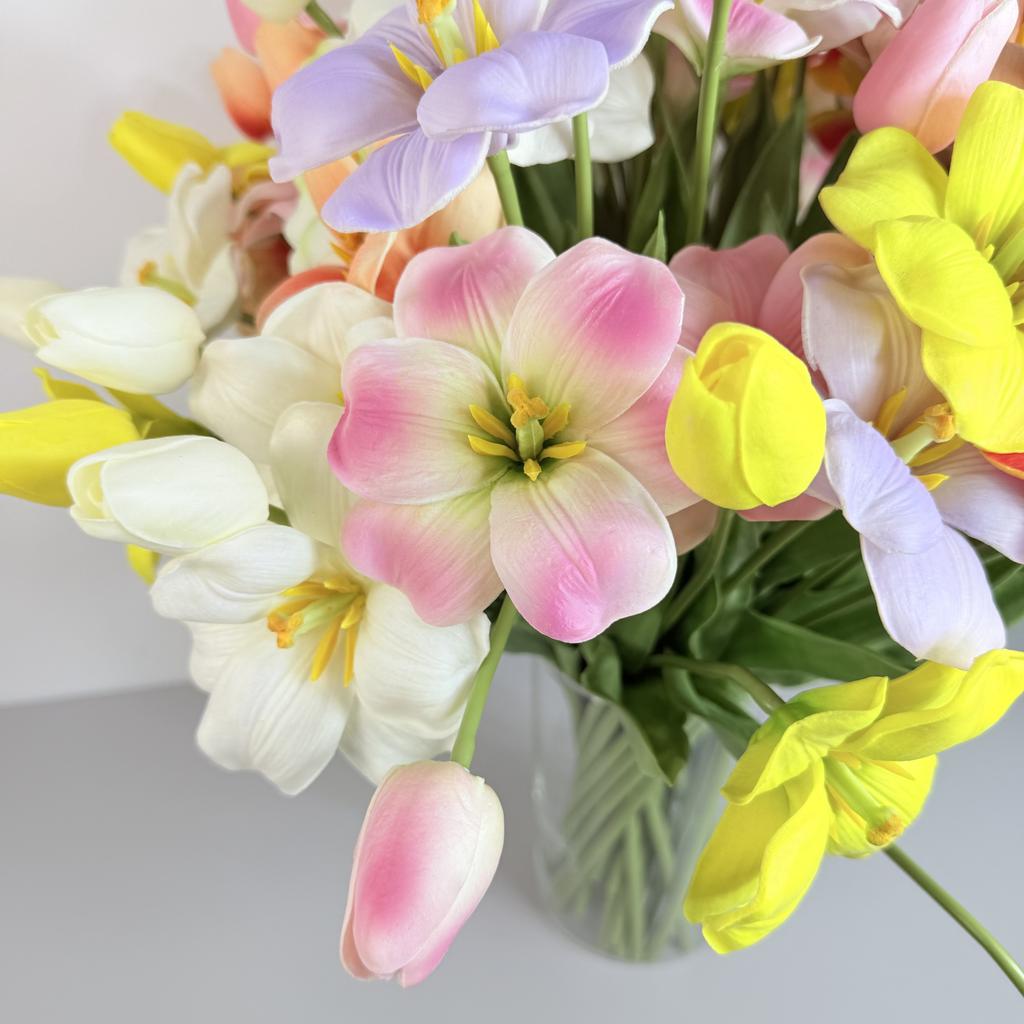 Gałązka - tulipan piankowy fioletowy 53 cm