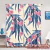 2D FLAT PRINTING 2pcs Curtains (Without Rod) Floral Leaves and Dots Holiday Easter Printed Curtains Versatile Polyester Curtains