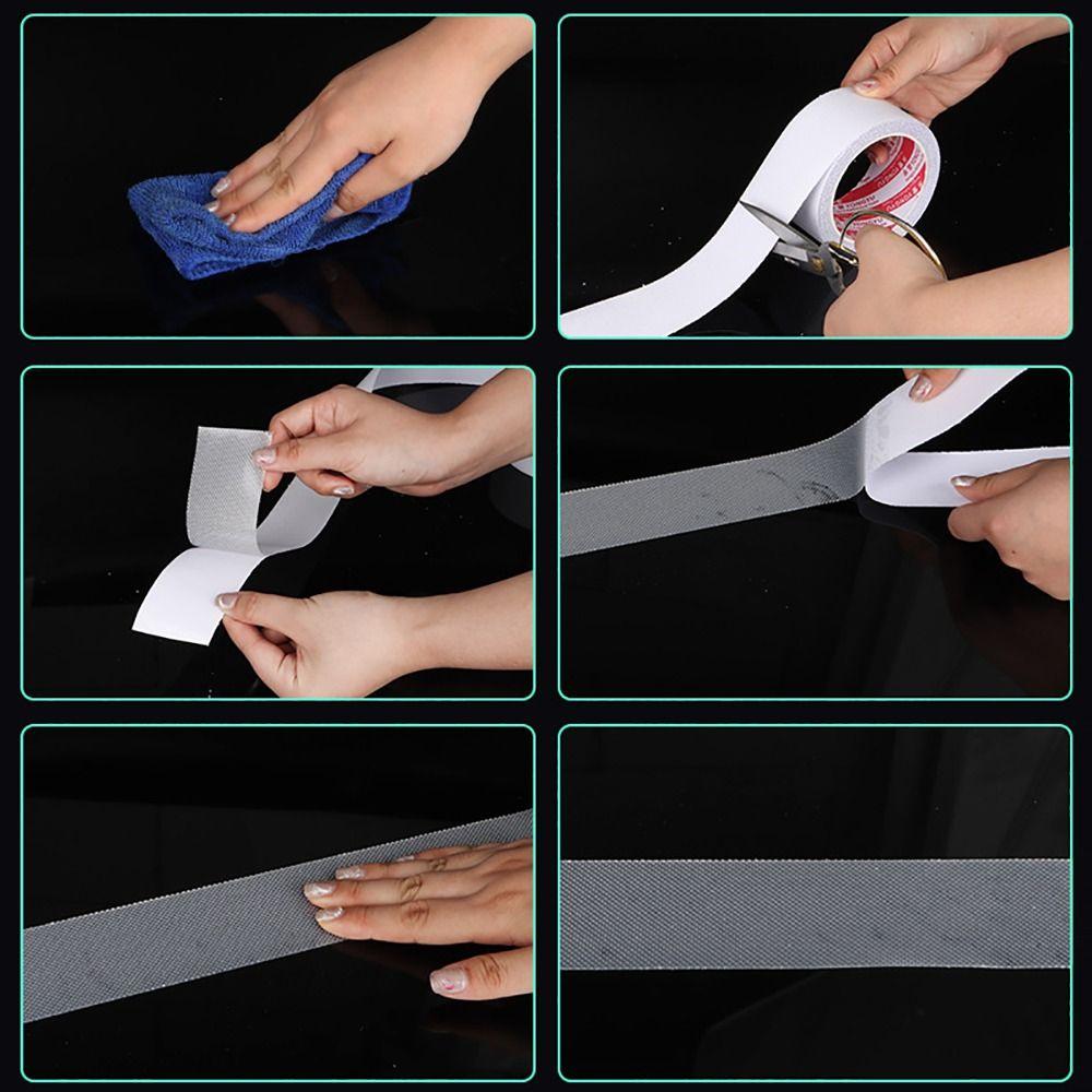 5m/Roll Rubber Floor PEVA Tape Waterproof Strong Adhesive Anti-slip Tape Skin Friendly Home Stairs Grip Sticker