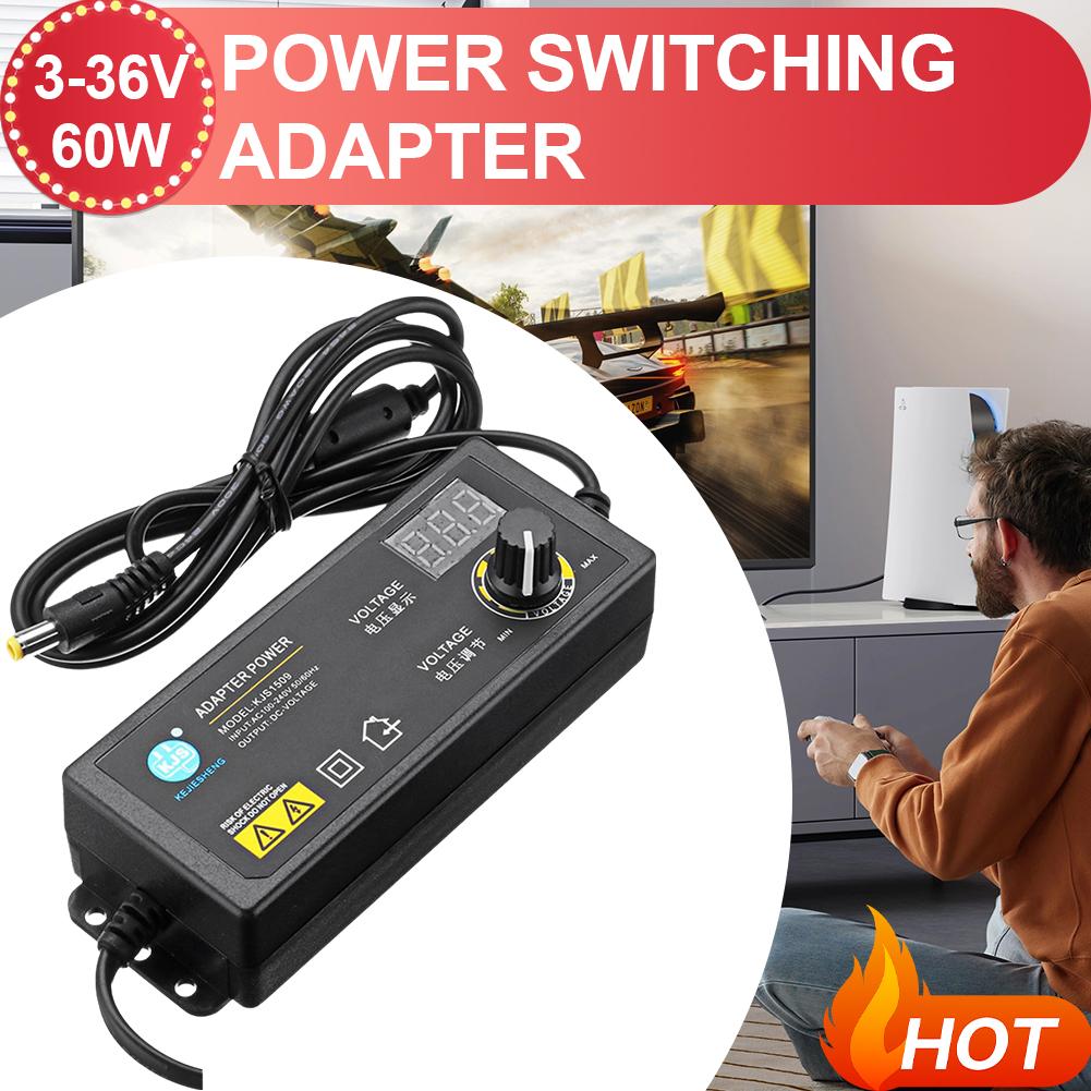 Professional 3-36V Adjustable Voltage Regulation Power Supply Adatpor Power Switching Adapter for Home Gadgets