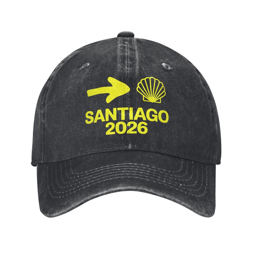 Camino De Santiago Printed Cap for Unisex Women Cotton Trucker Hat Daily Headwear Baseball Cap Adjustable