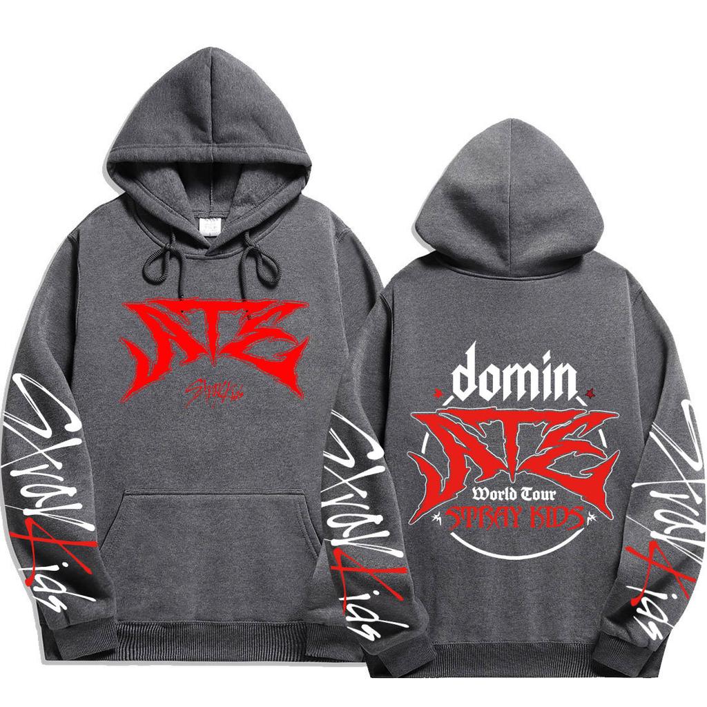 Stray Kids Hoodie, Officiell Stil K-pop Merchandise Varm Sweatshirt för STAY