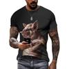 Summer 3D Funny Pig Graphic T Shirts Fashion Men Hip-Hop Style Streetwear Personality Printed Casual Round Neck Short Sleeve