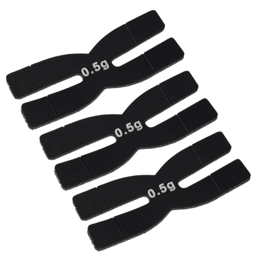 3Pcs 0.5g Racket Head Balance Strips Badminton Racket Weight H-shaped Tennis Racquet Weight Badminton Sports Accessories