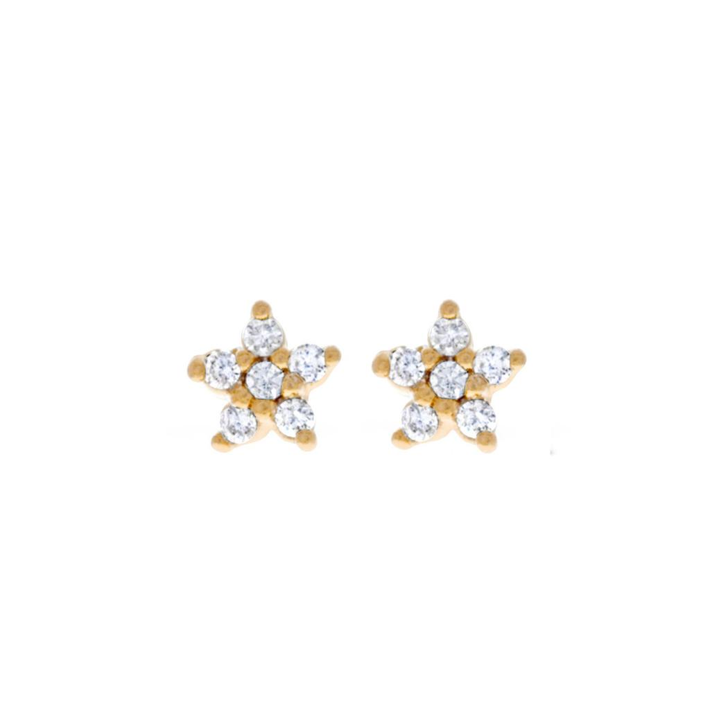 New Design Stainless Steel Cubic Zirconia Chain Hoop Earring For Women Star Moon Pendant Cartilage Earring Piercing