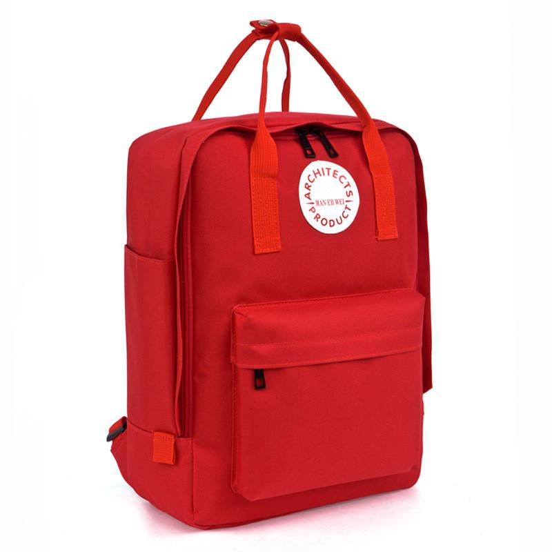 Man Er Wei Letter Print Oxford Material Travel Backpack With Multiple Compartments For Men And Women