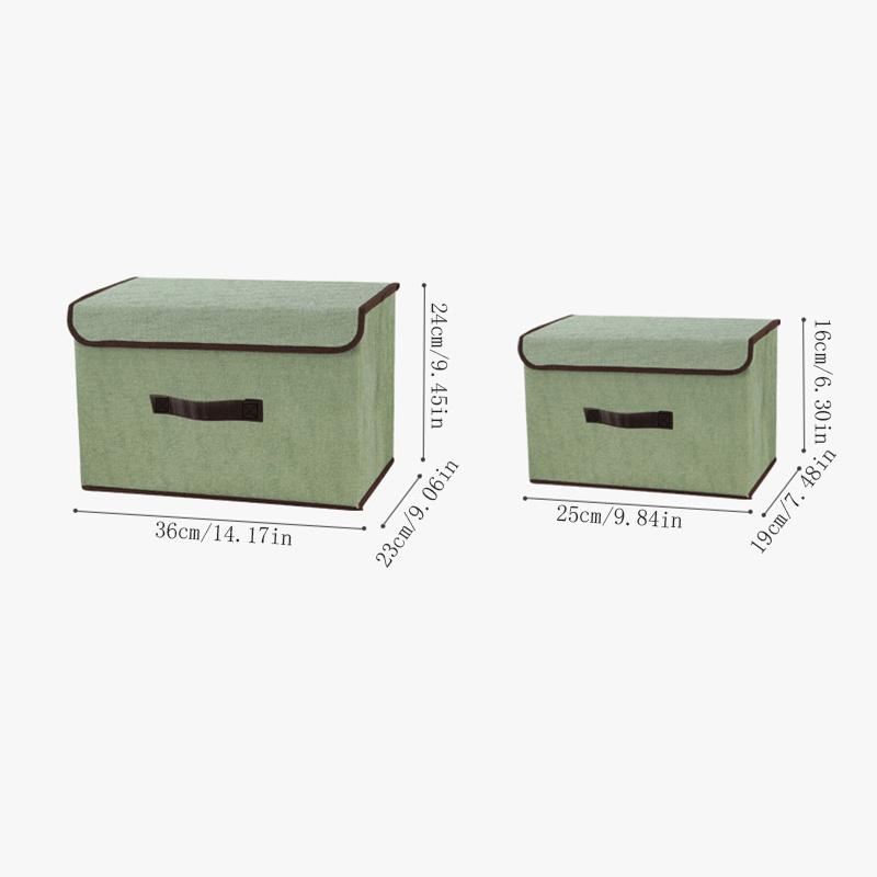 1 pz Scatola portaoggetti multiuso con coperchio per armadio, vestiti, libri, cosmetici, giocattoli Scatola portaoggetti antipolvere in tessuto non tessuto