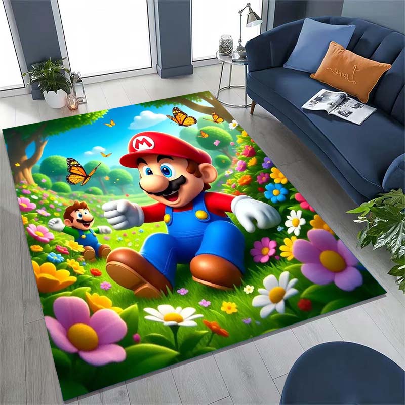 Das neue Super Mario Bros. 2026. Teppich ist geeignet für die Heimdekoration in Spielzimmern, Schlafzimmern, Wohnzimmern, Sofabereichen und mehr.