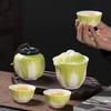 Creative Ceramic Cabbage Tea Caddy, Mini Portable Sealed Jar for Travel and Food Storage