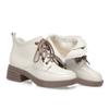 Autumn Winter Women Shoes Patent Leather Plush Warm Women Boots Platform Thick Sole Ankle Boots Women Shoes High Heel Boots