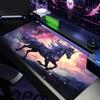 Colorful Starry Sky Unicorn Design Mouse Pad Desk Mat Gaming Pad NonSlip Stitched Edge Pc Accessories Computer Mousepads