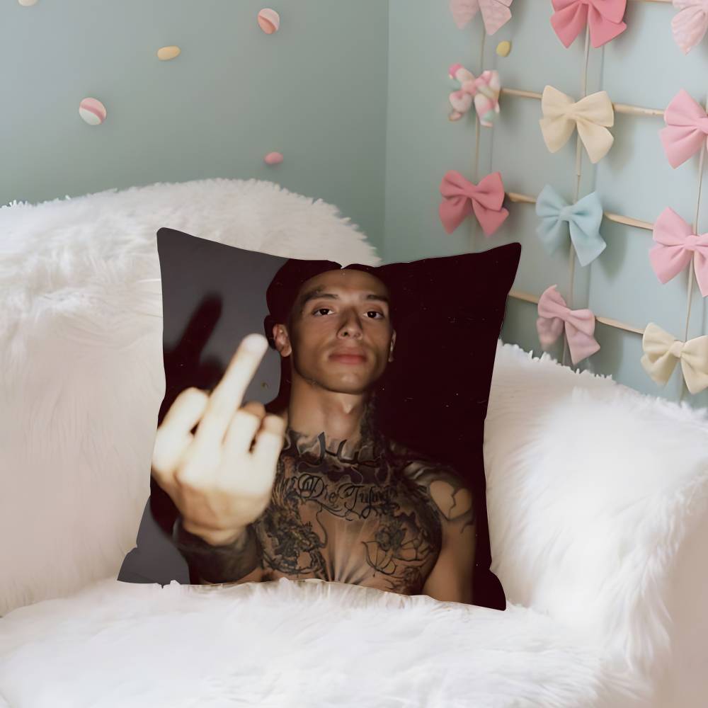 Central Cee Uk Rapper Case Plush Fabric Soft Pillowcase Double Sided Print Cushion Cover Household Gifts