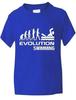 Evolution Of Swimming Girls Boys Swimmer Gift T Shirt Sizes 1 - 13 Years