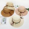 Fashionable Korean Multiple Styles Version Little Daisy Embroidered Straw Hat Women Summer Foldable Fisherman's Hat Sun Hat