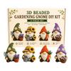 DIY 3D Gnome Bead Embroidery Set Complete Accessories Beadwork Crafts Kit for Crafting Enthusiasts Girls Women Teens Adults