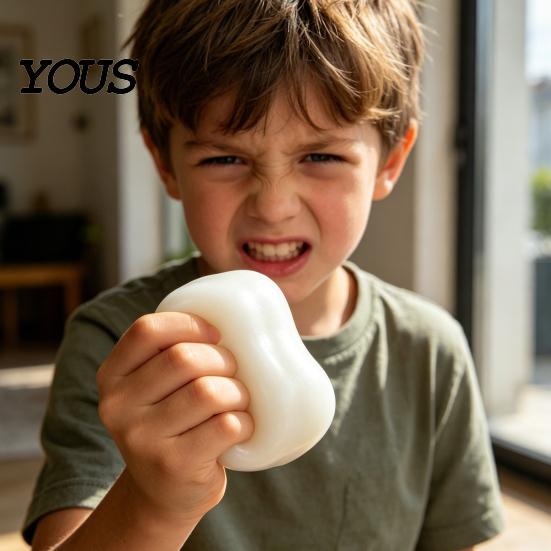 No Rebound Stress Ball Soap Relief Toys, Soft Bar Squeeze Ball, Realistic Soothing Sensory Feedback Toy Soap-Shaped Fidget for Office Anxiety