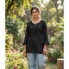 Heavy Rayon Chikan Embroidery Top Kurta Set Indian Party Wear Short Kurti Set