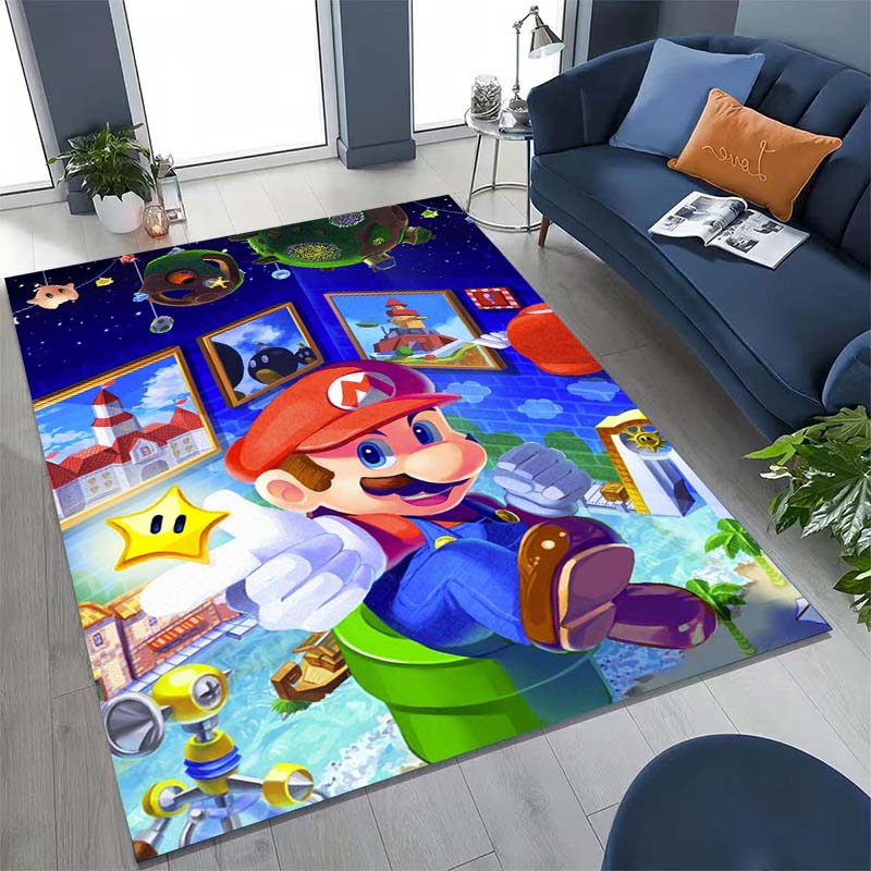 Das neue Super Mario Bros. 2026. Teppich ist geeignet für die Heimdekoration in Spielzimmern, Schlafzimmern, Wohnzimmern, Sofabereichen und mehr.